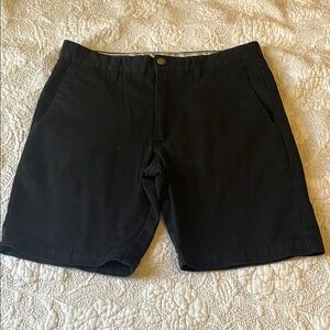 Volcom Black Flat Front Shorts Classic Style